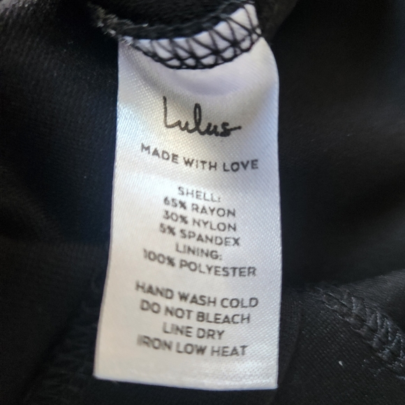 Lulu's Persuasion Black Ruffled Bodycon Midi Dress  Womens Size Small - Picture 7 of 10